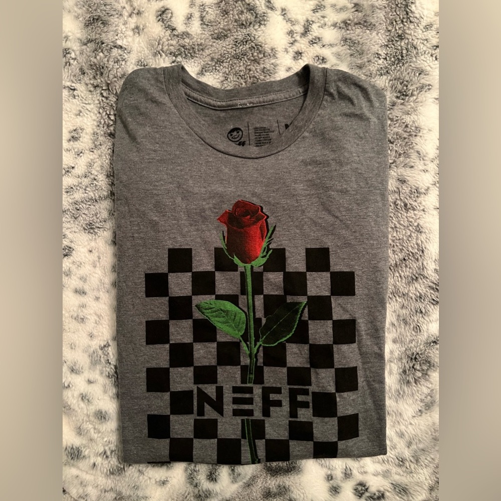 NEFF Checkered Rose Mens Tee